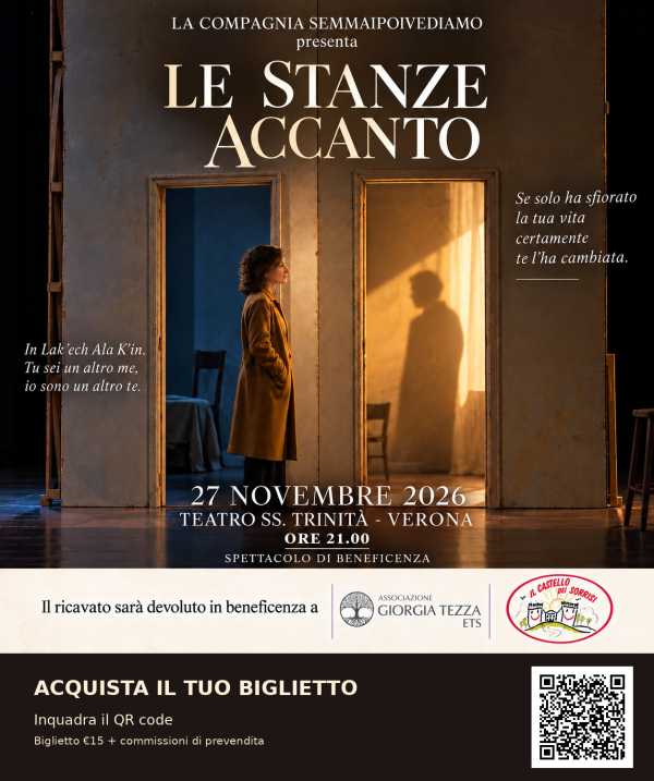 Le stanze accanto - Teatro SS Trinit&agrave; Verona